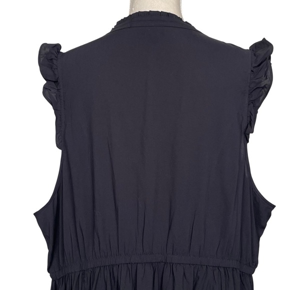 Torrid Mini Challis Keyhole Tiered Skater Dress Women’s Plus Size 3 Black - Picture 8 of 11